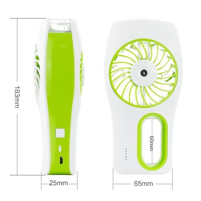 Minhe Handheld USB Misting Fan Humidifier,USB Rechargeable Portable Fan ,Summer Spray Fan for Face Water Supply...