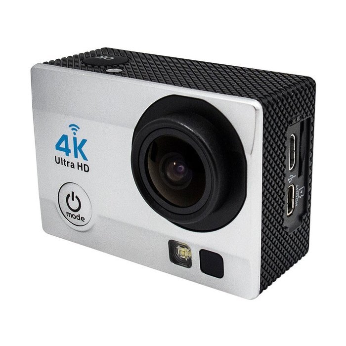 Homkm Q3H+ Basic 4K Full HD 1080p Action Camera MAX 30M Waterproof Camera 6 Glass + LED Lens 170&deg; Wide Angle (... N12