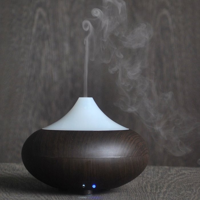 Mini Ultrasonic Humidifiers Aromatherapy Essential Oil Diffuser (100ml, light wood grain) N3