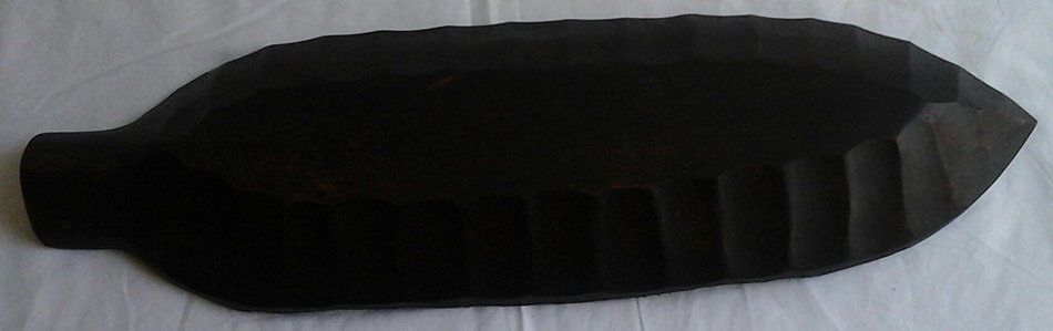 Leaf Pattern Dish For French Bread Holder, 17"L X 5"W X 1 1/2"D N3