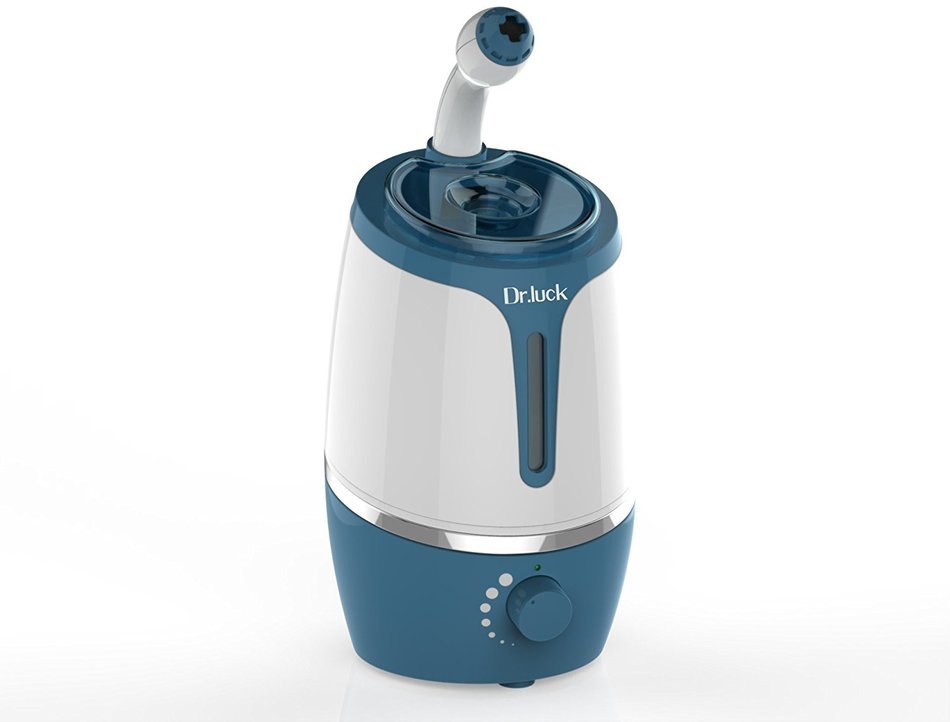 Dr.luck BL208AK 1.7L(0.45Gal) 360 degree Rotary Super Silent Cool Mist Humidifier,(Blue, Pack of 1)