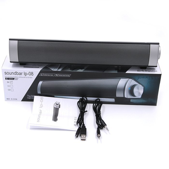 Lononvie Household TV Speaker,Wireless Bluetooth Soundbar(15.7in),10W with Subwoofer,Dual Drivers,Hands-free Calls... N4