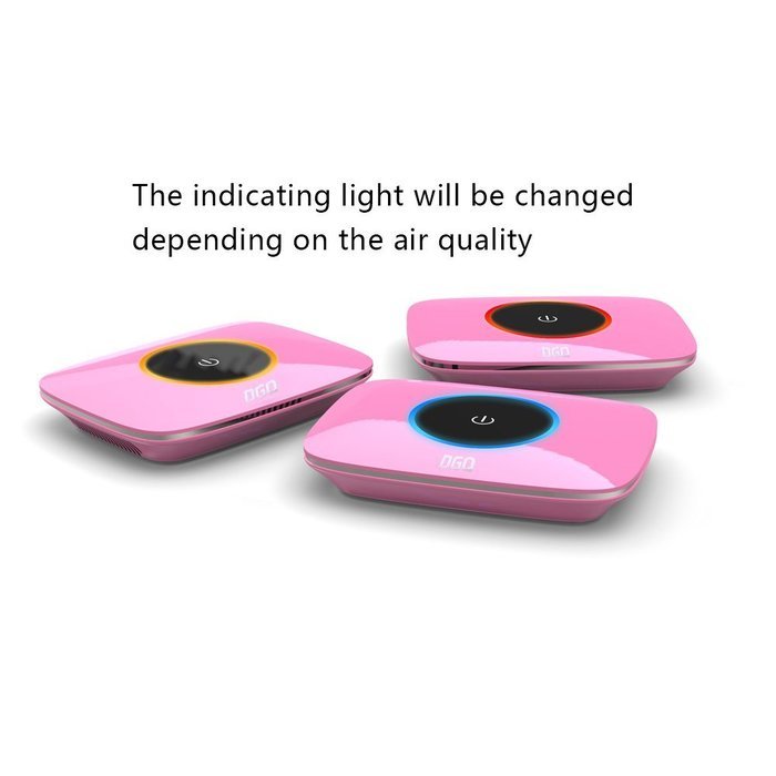 DGQ DR302 12v Car Power 3 Speed Ajustment Car Air Purifier with HEPA Filter,(Black, Pack of 1) (black(2 speeds)) N5