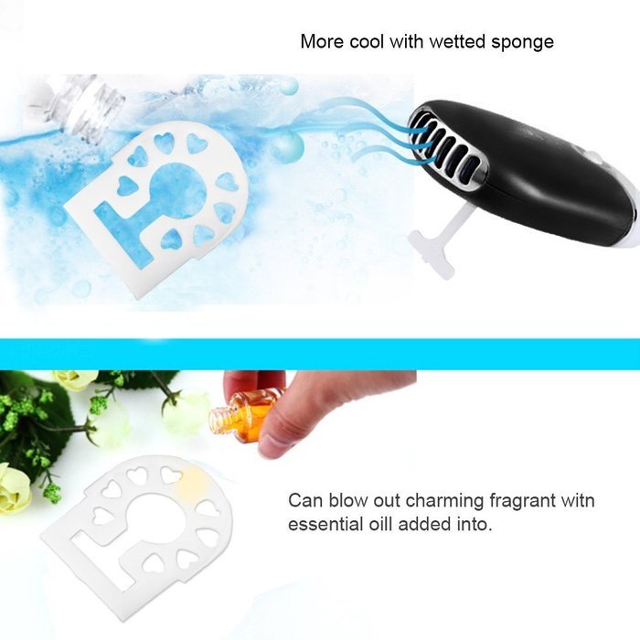 2 in 1 Mini Fan with Brace Portable Refrigeration for Personal Portable USB Rechargeable Bladeless Handheld Blower... N4