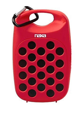 NAXA Electronics NAS-3047 RED Wireless Sports Speaker with Bluetooth (Red)
