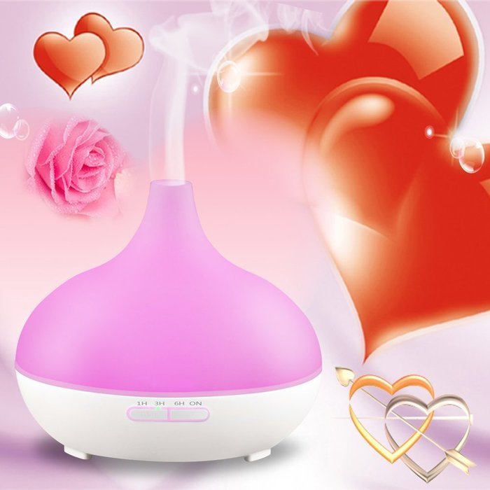 300ml 7 Colors LED Aromatherapy Humidifier Ultrasonic Essential Oil Diffuser for Home Office Yoga Studio N2