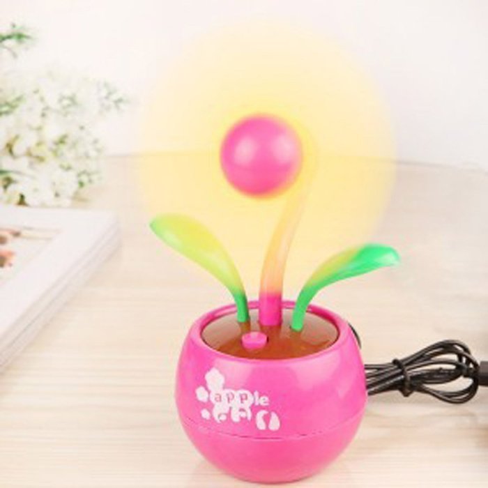 USfafa Portable Usb Cable Flower Shape Table Desk Fan Mini Fan For Laptop/Pc Powered By Netbook, Computer And...