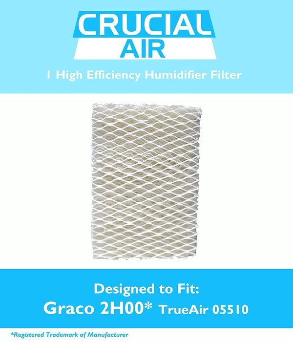 1 Graco 1.5 Gallon Humidifier Filter, Fits Graco 2H00 & TrueAir 05510, Compare to Part # 2H01, Designed & Engineered...