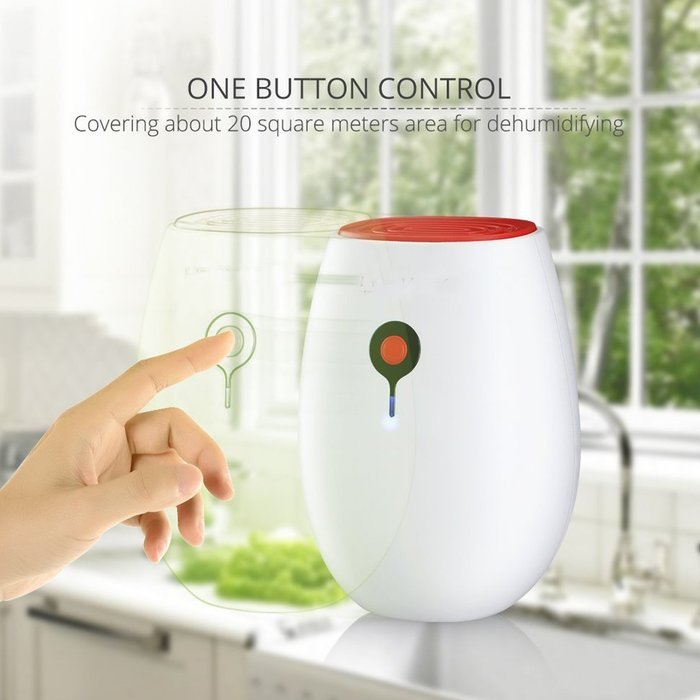 LOHOME&reg; Electric Dehumidifier, Portable Mini Dehumidifier 500L Whisper Quiet Air Dryer Desiccant Great for Bath...