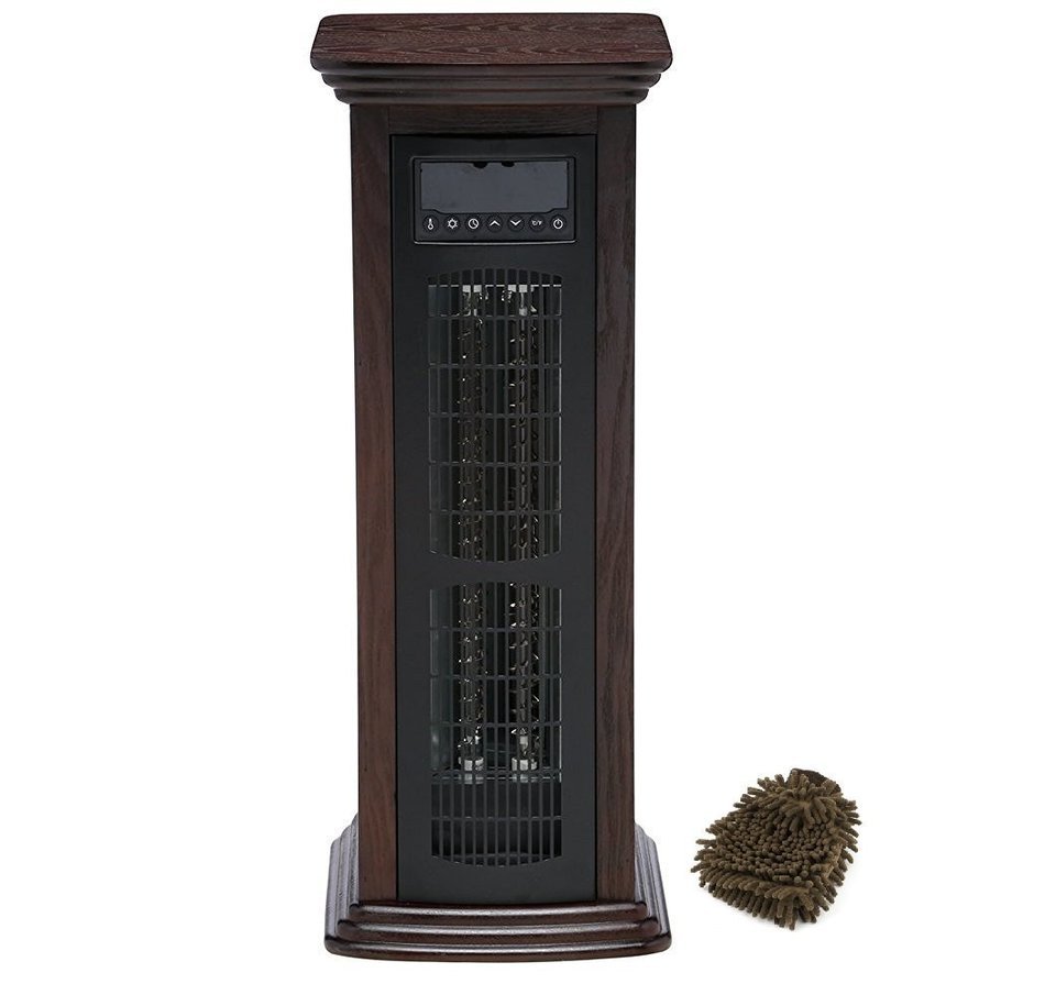 Lifesmart Infrared Tower Heater, LS-IRTWR-1 (Complete Set) w/ Bonus: Premium Microfiber Cleaner Bundle