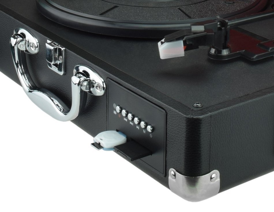 Digitnow！Audio Vinyl Motion | Portable Briefcase Style Turntable with Built-in Stereo Speakers and USB Conversion... N3
