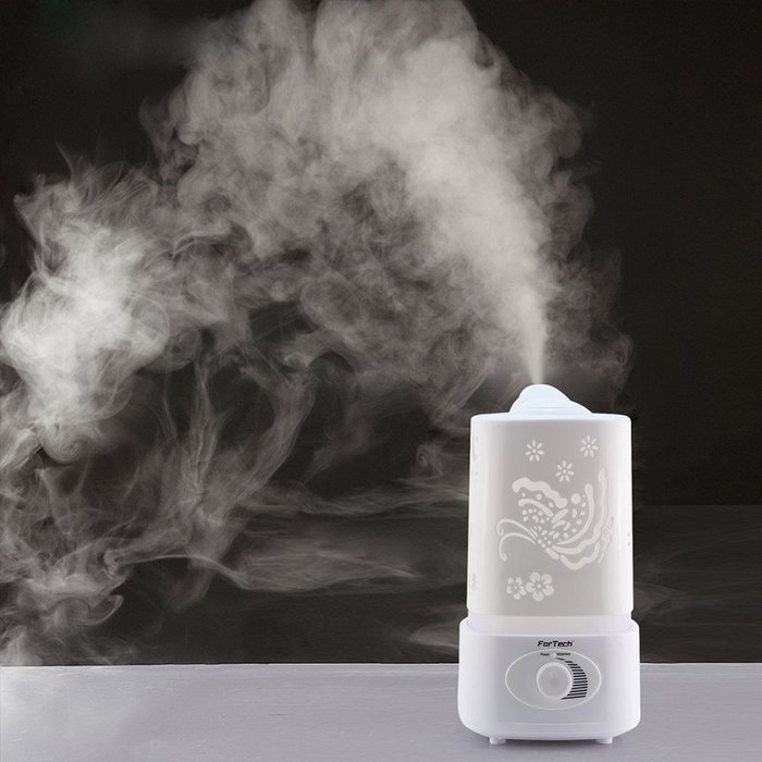 Happy Hours - Ultrasonic Aroma Double Nozzle Humidifier 7 Color LED Lights Changing / Cool Mist Humidifier with... N2