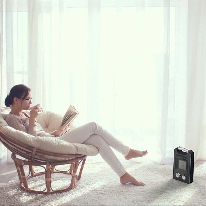 Royal Ceramic Heater [1500W] - 3 Adjustable Settings With Oscillation - Portable Electric Space Heater Fan, Maximum...