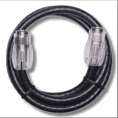 PCT International Jumper, RG-6 Tri-Shield Coax TRS-6L Cnnection with Torque Sleeve Domestic, Black N2