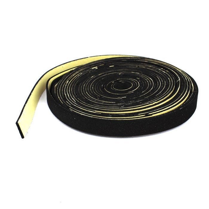 uxcell Black 5m 16.5ft Length Car Speaker Sealing Tape N2