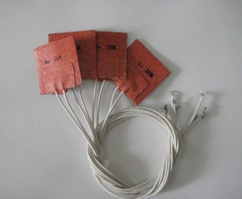 50mm X 50mm 25w 6v With 3M adhesive backing ONE Piece Custom Made First Grade Silicone Heater Flexible Pad Heater...