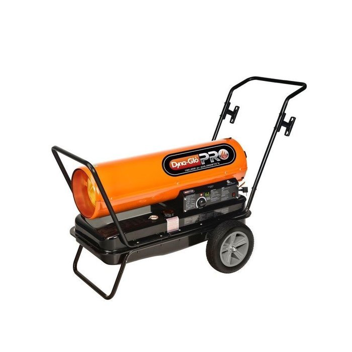 Kerosene Heater Forced-Air Features 2 Heat Options, Tip-Over Safety Switch, Wheels and Wrap Cord for Portability... N2