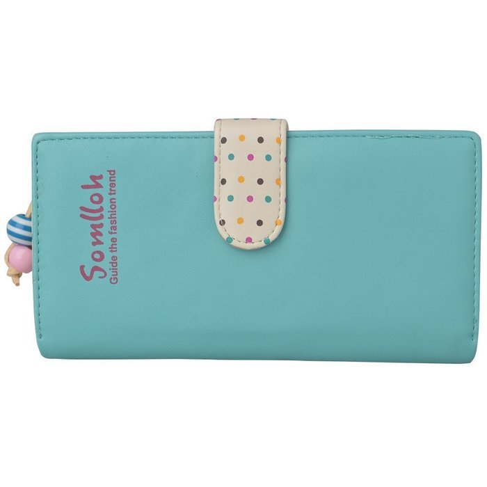 Spritech(TM) Women Girl PU Leather Clutch Wallet Credit Card Holder Zip Phone Handbag N24