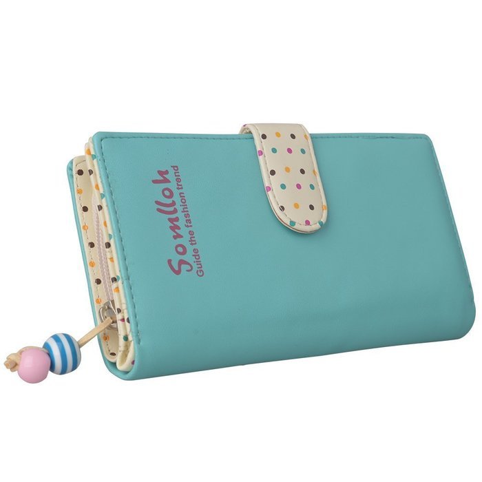 Spritech(TM) Women Girl PU Leather Clutch Wallet Credit Card Holder Zip Phone Handbag N25