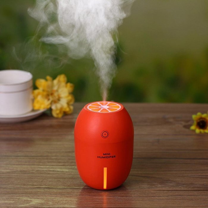 Alonea Portable USB Humidifier Air Purifier Steam Diffuser Mist Office Room (Yellow)