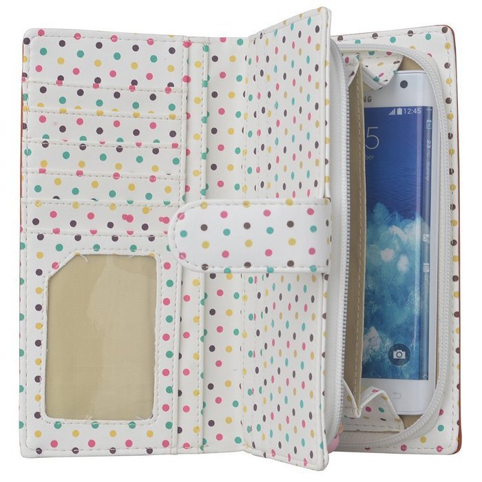 Spritech(TM) Women Girl PU Leather Clutch Wallet Credit Card Holder Zip Phone Handbag N29