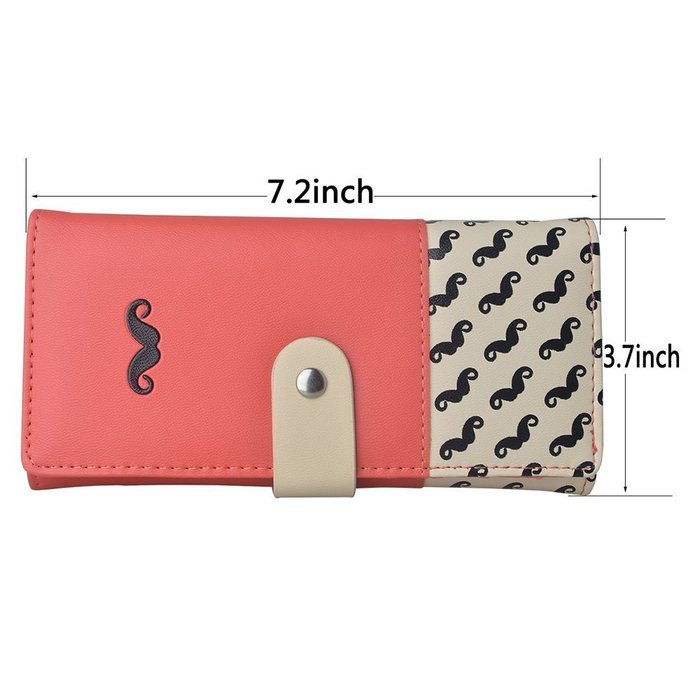 Spritech(TM) Women Girl PU Leather Clutch Wallet Credit Card Holder Zip Phone Handbag N32