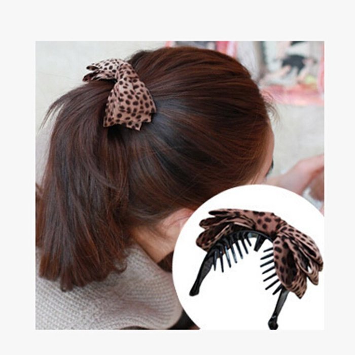 KAKA(TM) Women Girl Fashion Elegance Pink Rose Pearl Decorate Stretchy Hair Rope Band Accessories
