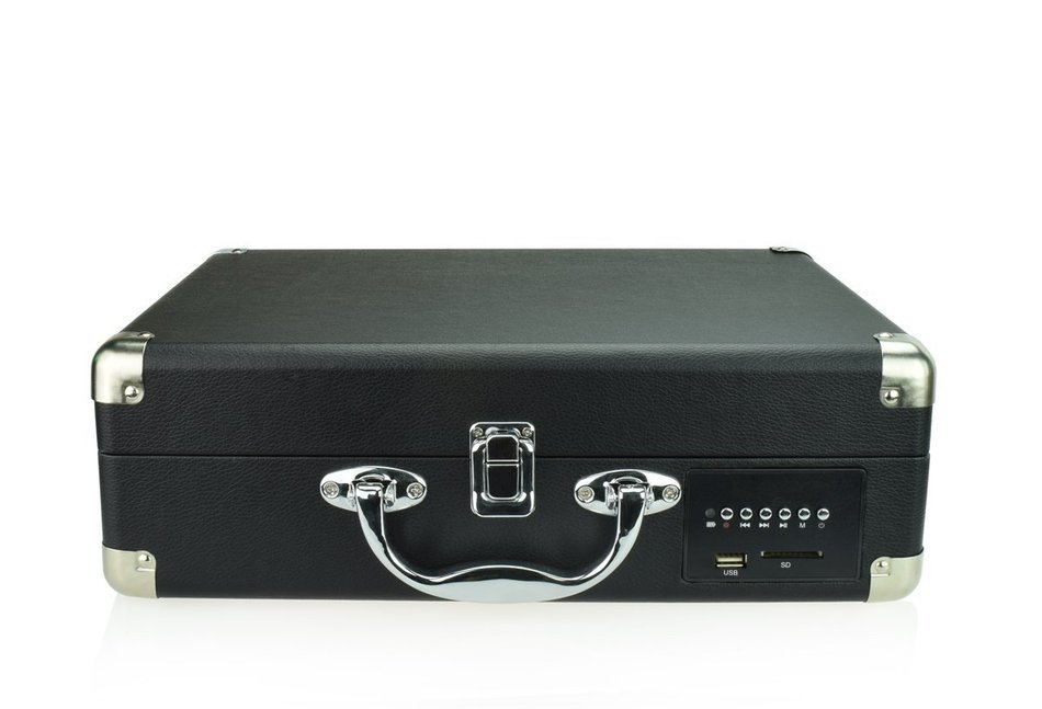 Digitnow！Audio Vinyl Motion | Portable Briefcase Style Turntable with Built-in Stereo Speakers and USB Conversion... N5