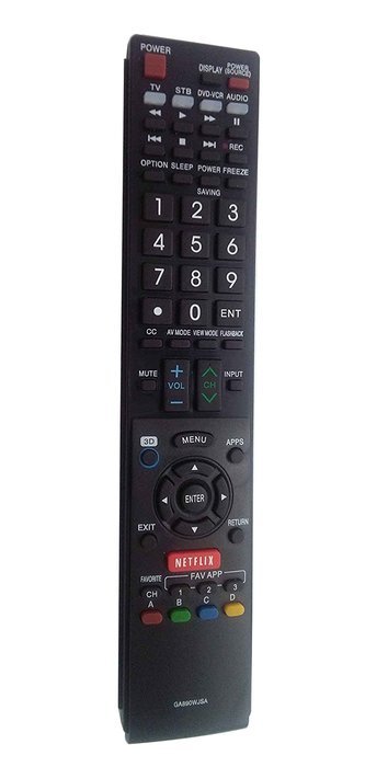 New VINABTY Replaced Remote Controller fit for SHARP TVs LC52C6400U LC52LE640U LC60C6400U LC60LE640U LC70C6400U... N4