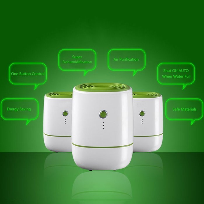 LOHOME&reg; Electric Dehumidifier, Portable Mini Dehumidifier 500L Whisper Quiet Air Dryer Desiccant Great for Bath... N4