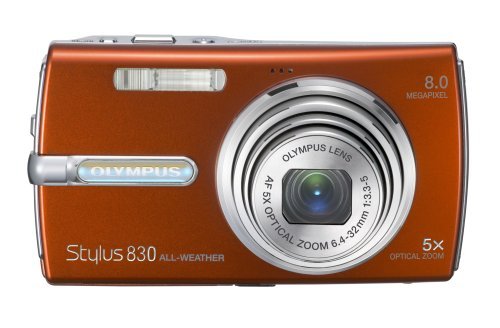 Olympus Stylus 830 8MP Digital Camera with Dual Image Stabilized 5x Optical Zoom (Blue) N8