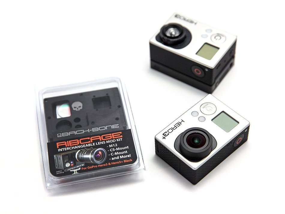 Back-Bone Ribcage HERO4 Mod Kit (Black) N19