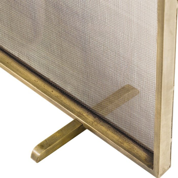 Modern Classic Simple Iron Fireplace Screen - Gold N7