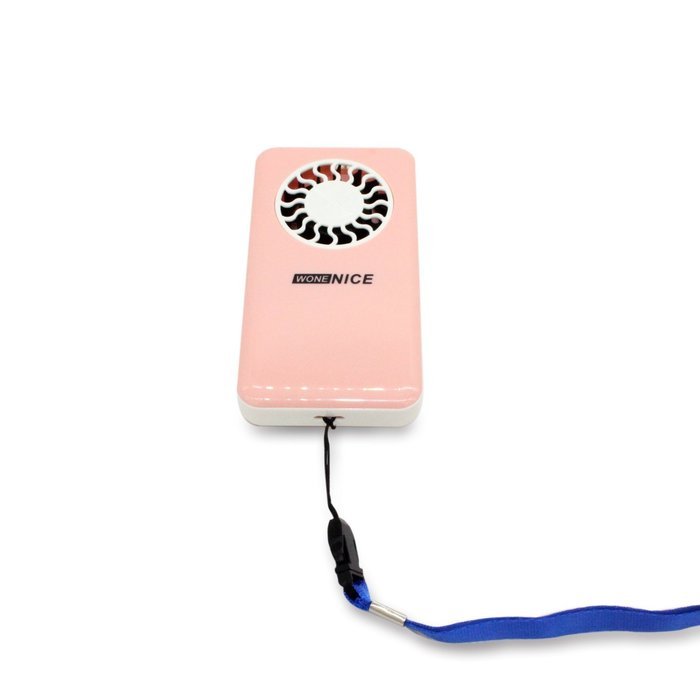 WoneNice Battery Operated Personal Pocket Fan (Rechargeable Lithium Battery) (Black) N4