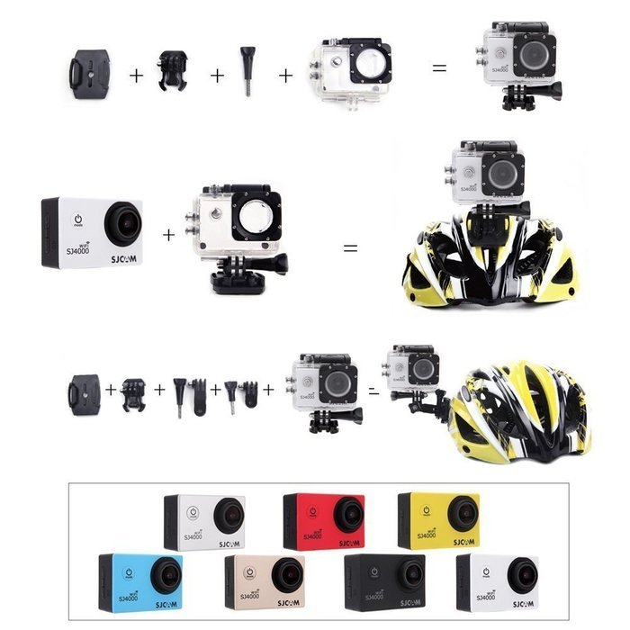 SJCAM Original SJ4000 WiFi Version Full HD 1080P 12MP Diving Bicycle Action Camera 30m Waterproof Car DVR Sports... N11