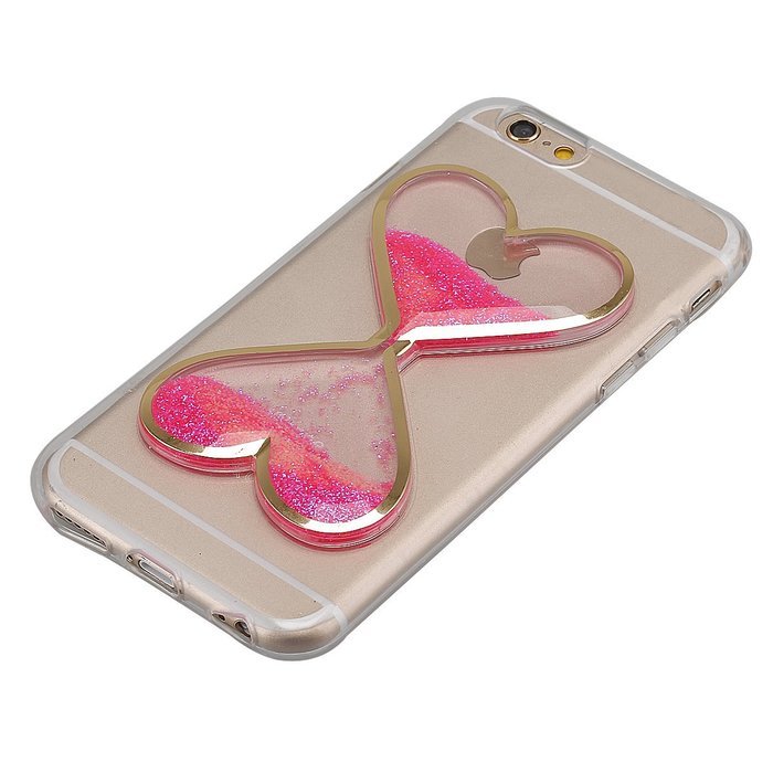 iPhone 7 Case,Phezen Bling Glitter Soft Gel Clear TPU Case for iPhone 7 ,Glow in the Dark Luminous Heart Flowing... N5
