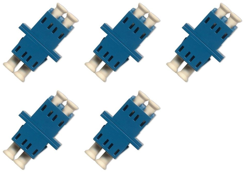 Fiber Optic Cable Adapter/coupler LC-LC Duplex Singlemode 5 Pack
