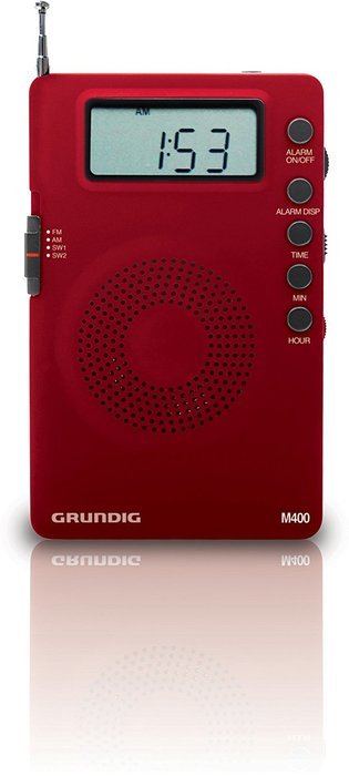 Eton Grundig M400 Super Compact - Goes Everywhere - AM/FM/Shortwave Digital Radio - Red (NGM400R) N6