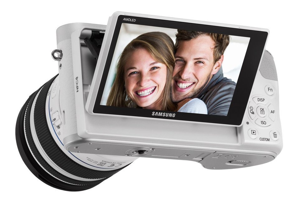Samsung NX300M 20.3MP CMOS Smart WiFi & NFC Mirrorless Digital Camera with 18-55mm Lens and 3.3" AMOLED Touch... N14