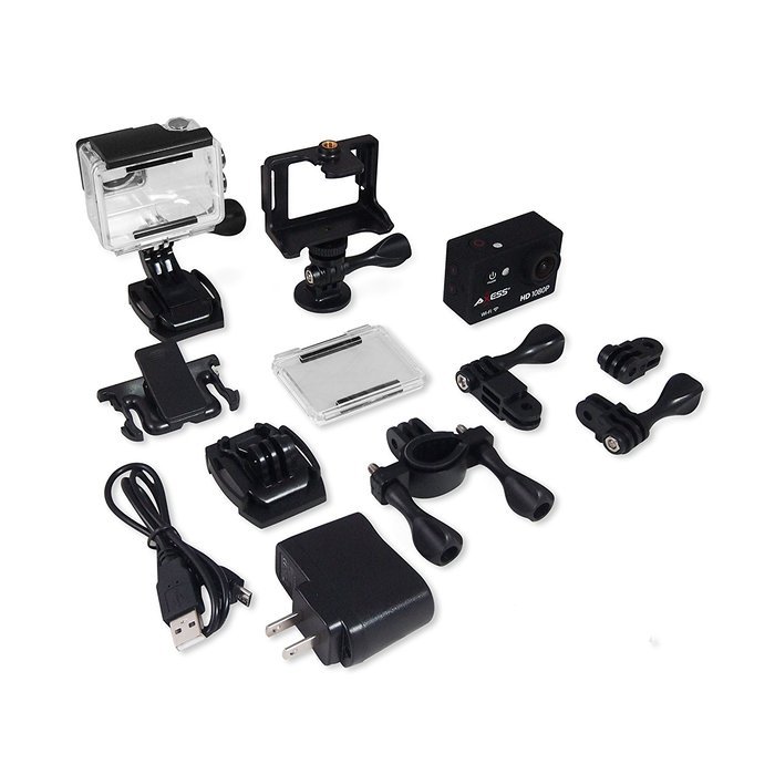 AXESS CS3607-BK 1080p HD 360 Degree Sports and Action Camera with Waterproof Housing, Accessories and Built-in... N12