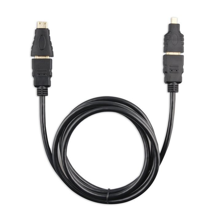 EXCELLENT 3 in 1 Version 1.4 HDMI Male to Male Cable + HDMI Female to Micro HDMI / Mini HDMI Male Adapters
