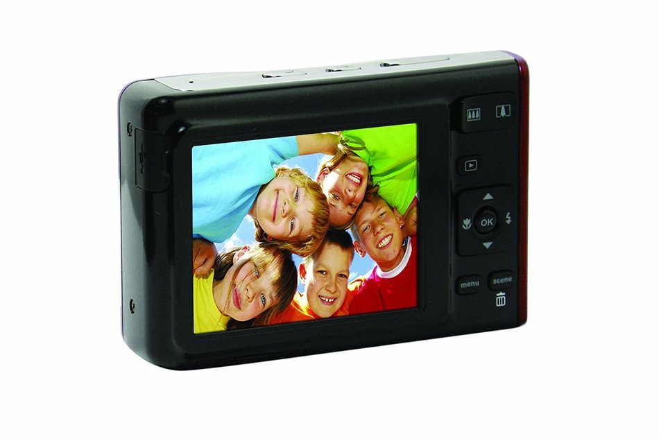 Polaroid CIM-1237R 12 MP Digital Camera with 3x Optical Zoom, Red N6