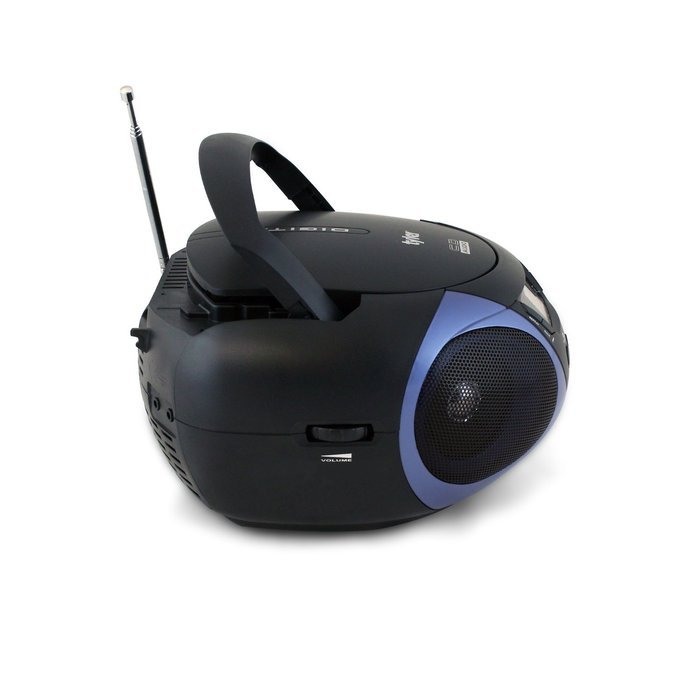 Tyler Portable Sport Stereo CD Player TAU101-BL with AM/FM Radio and Aux & Headphone Jack Line-In (Blue) N6