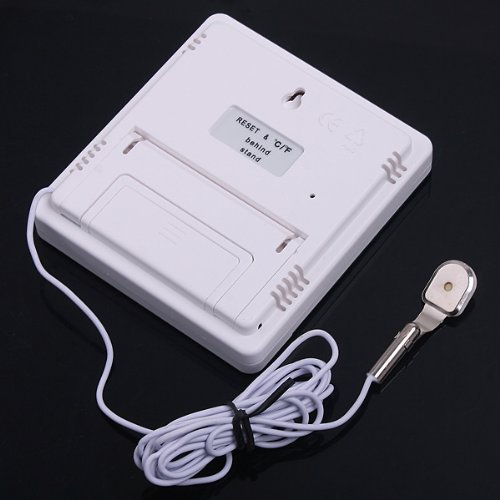 1 X Digital LCD Temperature Thermometer Humidity Meter Clock show Indoor & Outdoor temperature