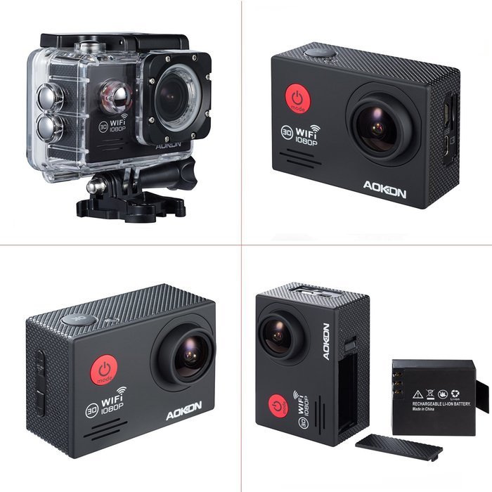 Aokon Action Camera SJ7000 Sports Waterproof Camera 1080P 12M HD Helmet Motorcycle Underwater Cam - 170&deg;Wide Angle... N7