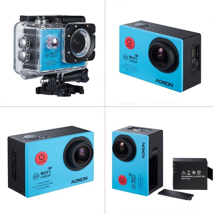 Aokon Action Camera SJ7000 Sports Waterproof Camera 1080P 12M HD Helmet Motorcycle Underwater Cam - 170&deg;Wide Angle... N9