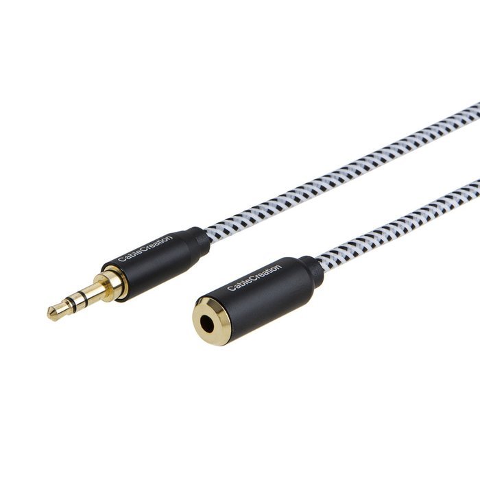 CableCreation 3.3-Feet 3.5mm Braided audio cable, Male to Male Stereo Aux Cable with Premium Metal, for Smartphones... N10