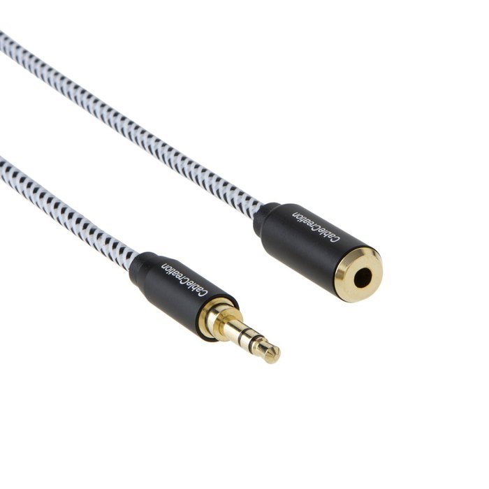CableCreation 3.3-Feet 3.5mm Braided audio cable, Male to Male Stereo Aux Cable with Premium Metal, for Smartphones... N11