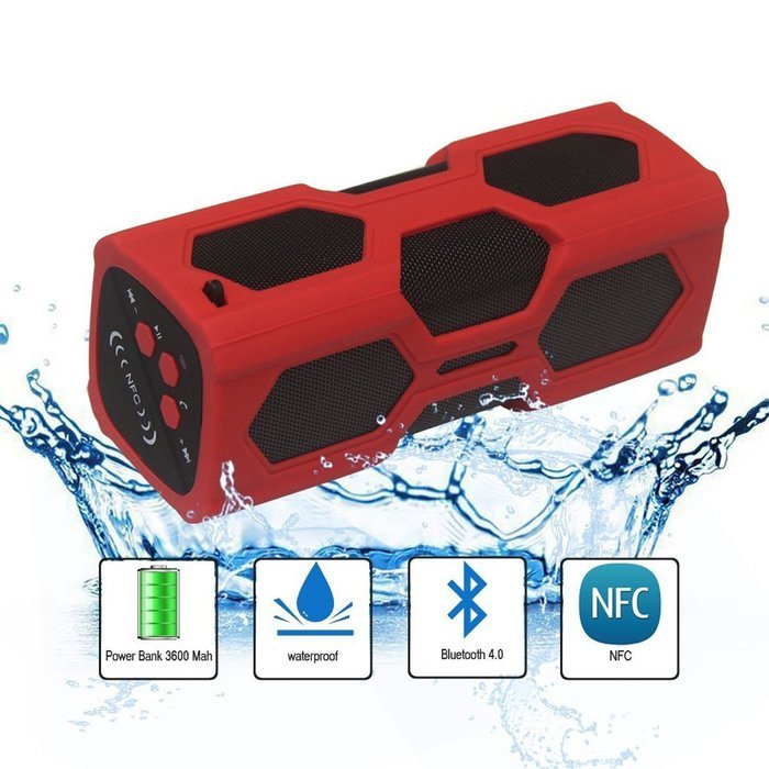 YISCOR Wireless Bicycle Climbing Sports Outdoor Bluetooth 4.0 Stereo Speaker Waterproof Shockproof Portable Audio... N6