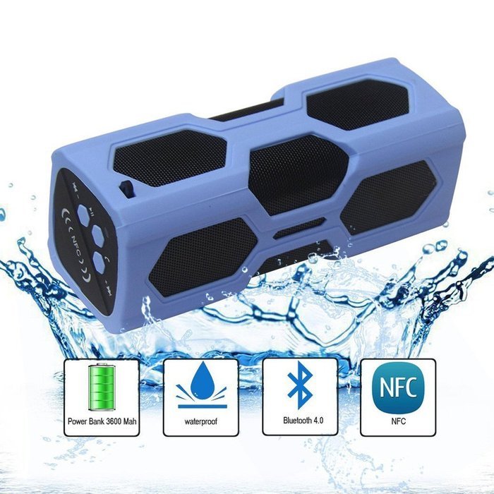 YISCOR Wireless Bicycle Climbing Sports Outdoor Bluetooth 4.0 Stereo Speaker Waterproof Shockproof Portable Audio... N7